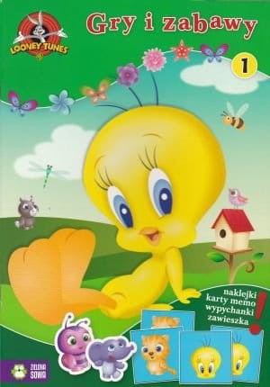 Gry i zabawy Looney Tunes zeszyt 1 (naklejki karty memo wypychanki zawieszka).jpg