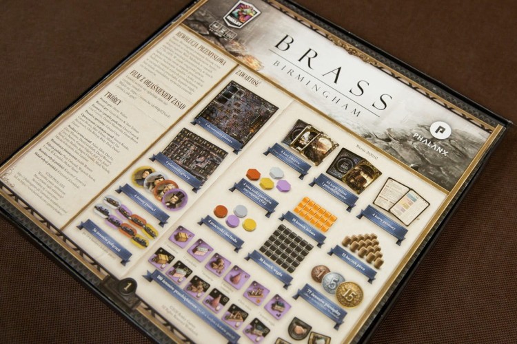 Insert pasujący do gry Brass Birmingham / Lancashire z HDF-u