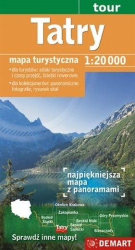 Tatry Mapa turystyczna 1:20 000