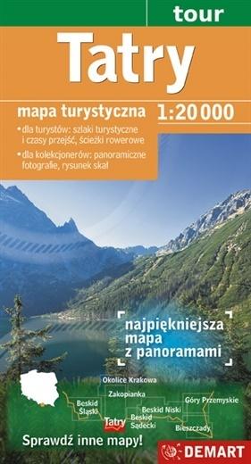 Tatry Mapa turystyczna 1:20 000