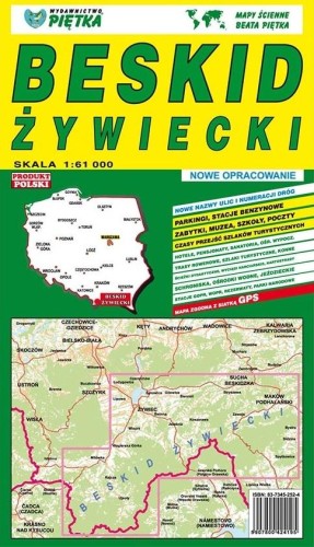 Beskid Żywiecki 1:61 000 mapa turystyczna PIĘTKA