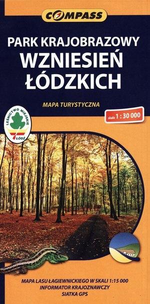 Mapa turystyczna - PK Wzniesień Łódzkich 1:30 000