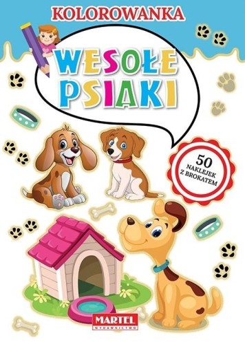 Kolorowanka. Wesołe psiaki