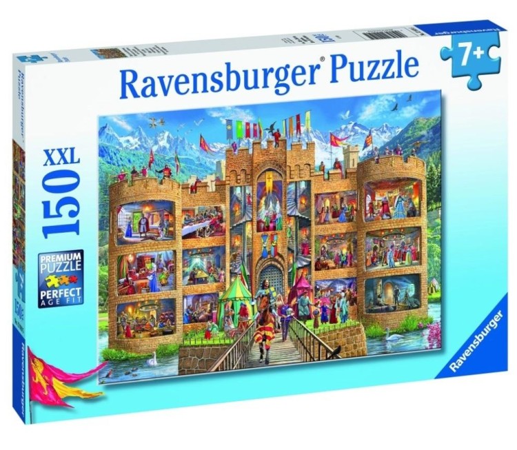 Puzzle 150 Widok na zamek rycerski XXL