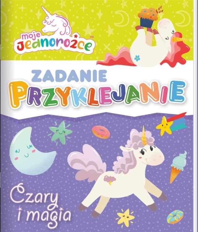 Zadanie Przyklejanie. Moje Jednorożce