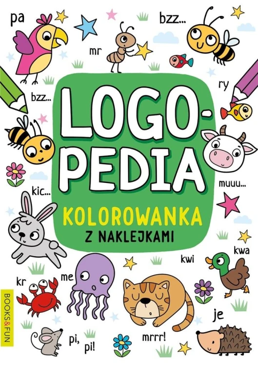 Kolorowanka logopedyczna z naklejkami 4