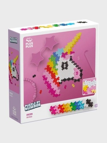 Puzzle by numbers Plus-Plus Jednorożec
