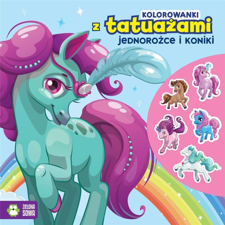 Kolorowanki z tatuażami. Dinozaury