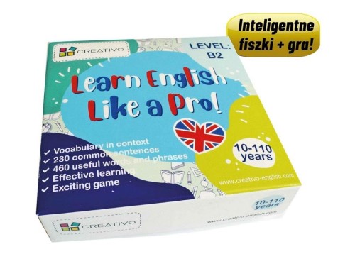 Learn English Like a Pro fiszki + gra B2