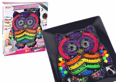 Zestaw do robienia biżuterii DIY sówka 3000el.