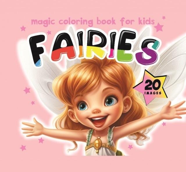 Kolorowanka 140x140 Wróżki Fairies różowa