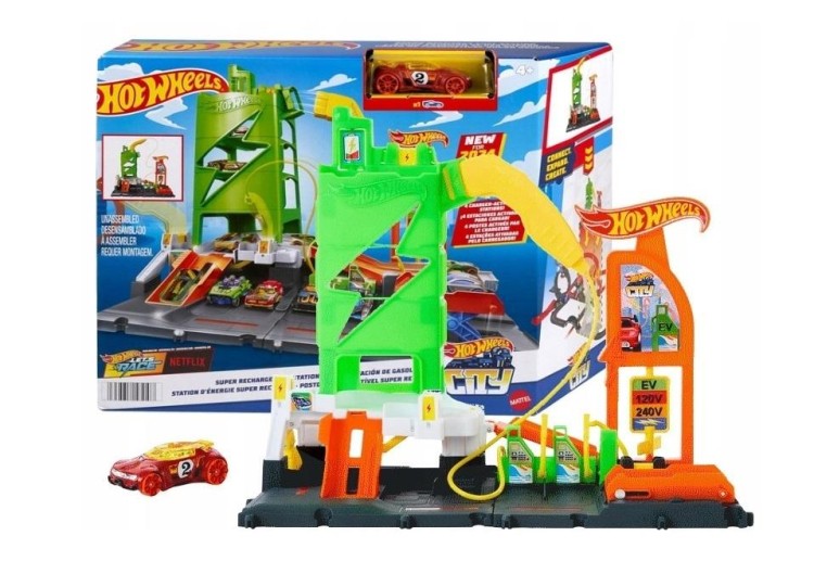 Hot Wheels City Superstacja ładowania samochodów