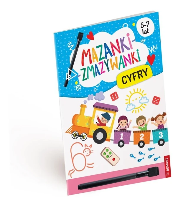 Mazanki-zmazywanki. Kolorowe cyfry. Ćwiczenia
