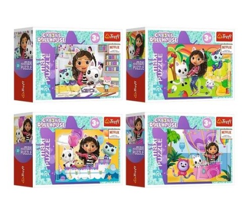 Puzzle miniMaxi Kolorowy dzień Gabby TREFL