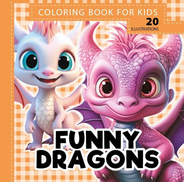 Kolorowanka 160x160 Funny dragons