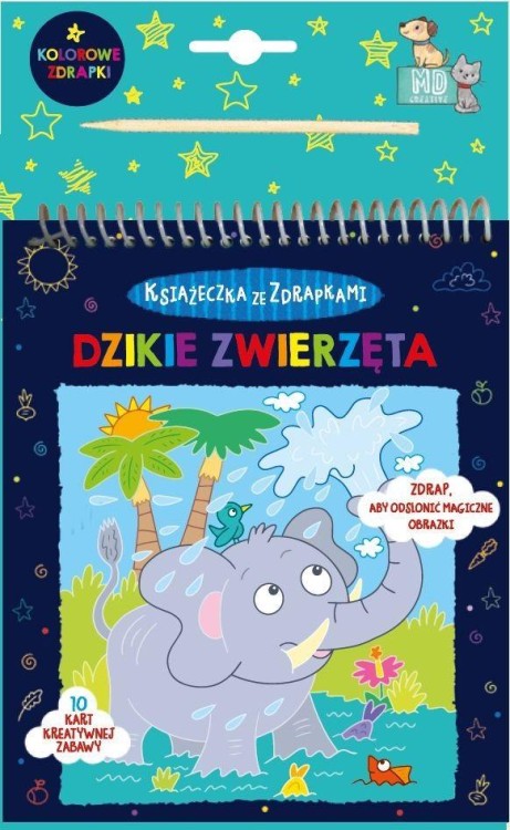 Książeczka ze zdrapkami - dzikie zwierzęta