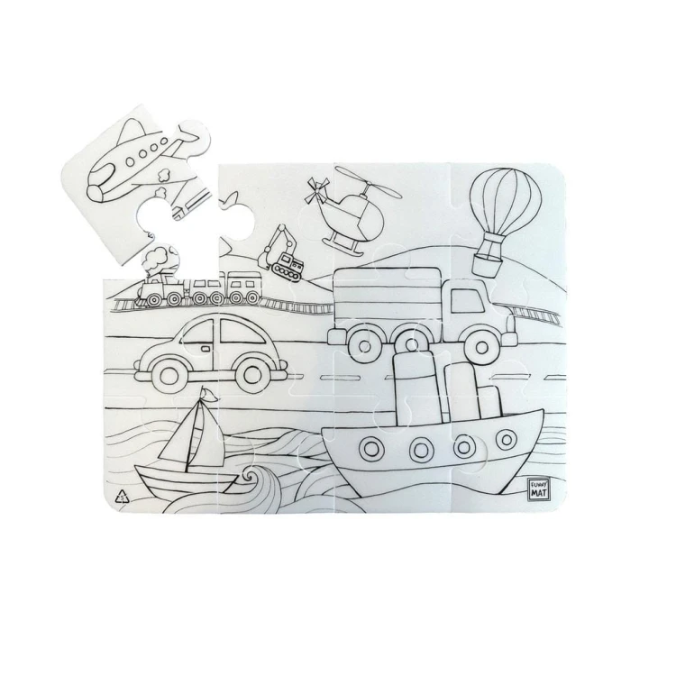 Puzzle Pojazdy Funny Mat