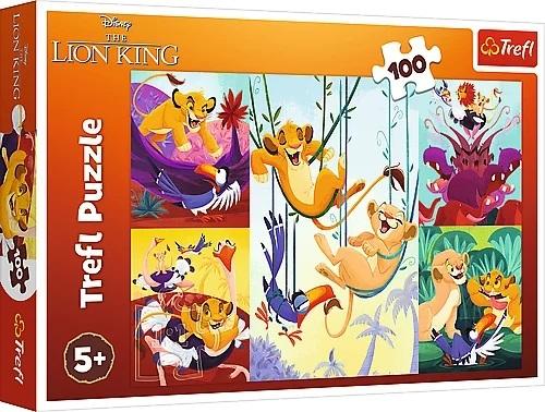 Puzzle 100 Dzielny Król Lew