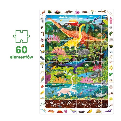 CzuCzu Obserwacyjne puzzle Dinozaury 4+