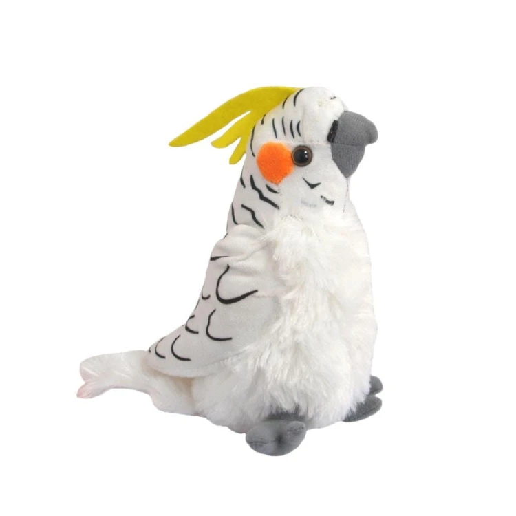 Papuga nimfa biała 17cm