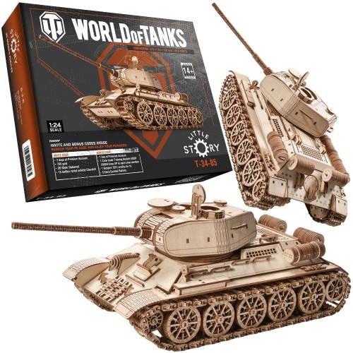 Puzzle Drewniane 3D - Czołg