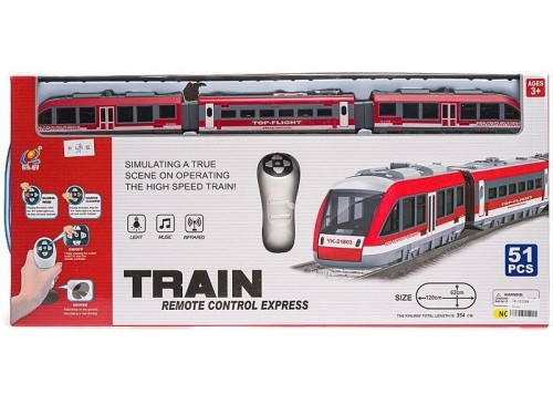 Kolejka R/C na podczerwień 51 części światło dźwię