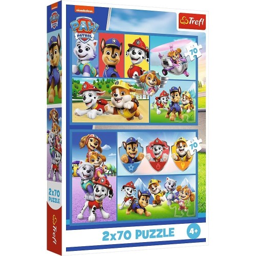 Puzzle 2x70 Psi Patrol rządzi TREFL