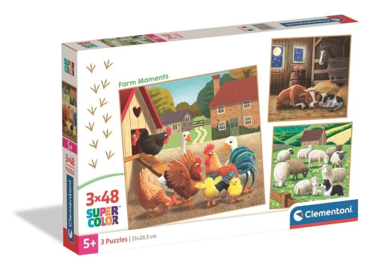Puzzle 3x48 Super Kolor Farm Moments