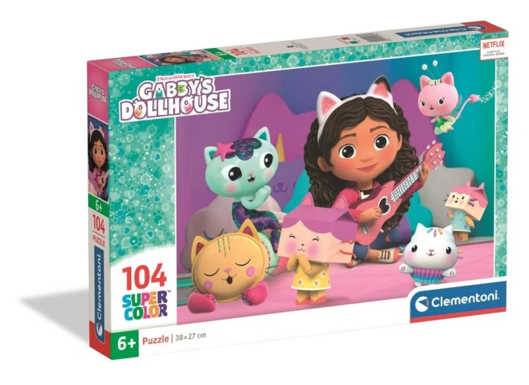 Puzzle 104 Super Kolor Gabby's Dollhouse