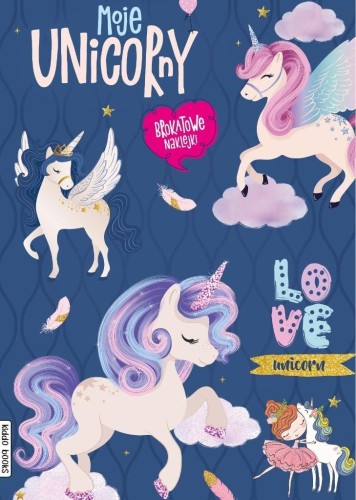 Moje unicorny z brokatem