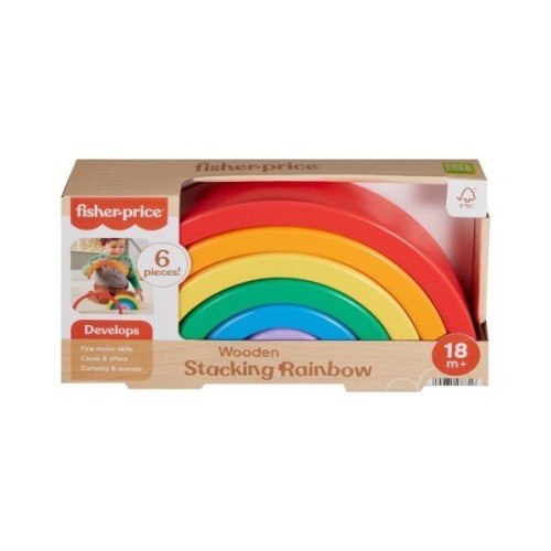 Fisher-Price. Drewniana tęcza do układania