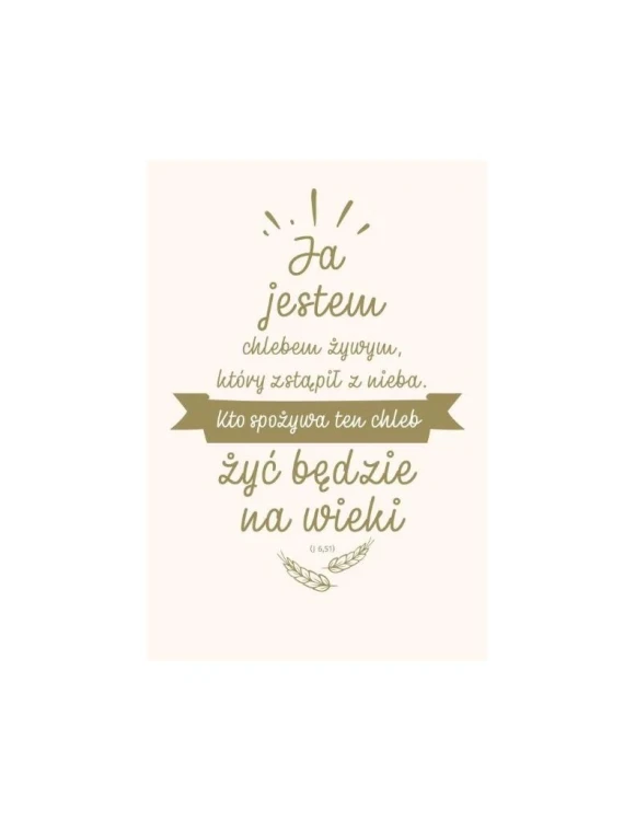 NT z infografikami A5 srebr. tł. Ja jestem chlebem