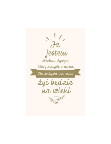 NT z infografikami B5 srebr. tł. Ja jestem chlebem