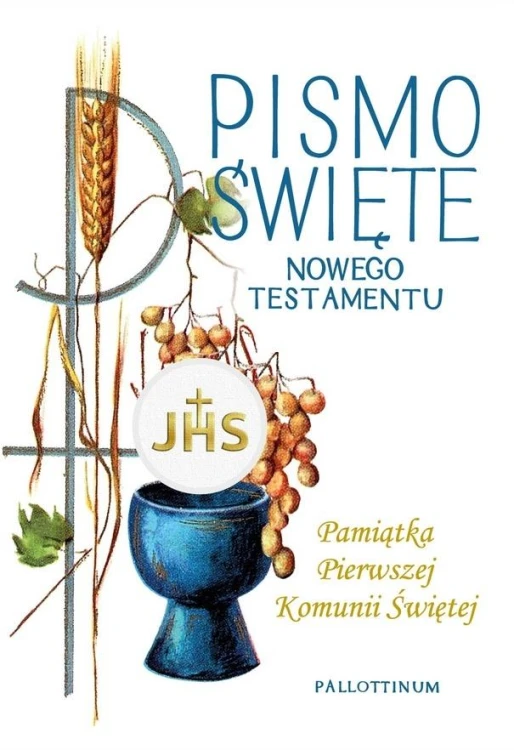 Pismo Święte NT A5 Pamiątka I Komunii kielich