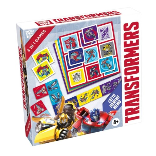 Transformers 3w1 Lotto, Domino, Memo