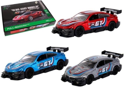 Samochód metalowy 1:32 napęd Super Sport No.4 mix
