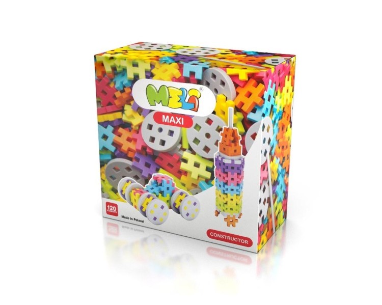 Klocki konstrukcyjne Meli Maxi Constructor 120szt