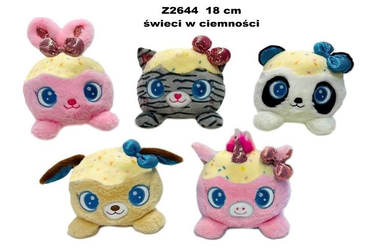 Zwierzęta świeci w ciemności 18cm MIX