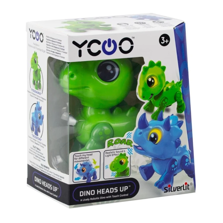 Robot Dino Heads Up zielony