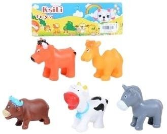 Zwierzęta gumowe 5szt