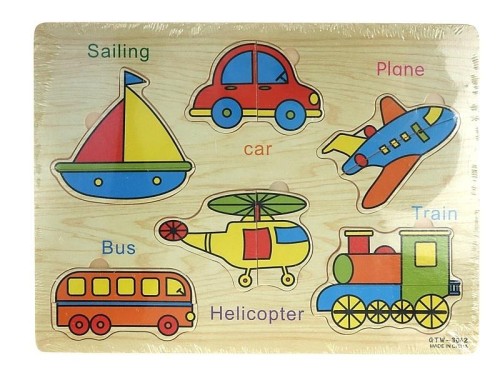 Puzzle drewniane Pojazdy