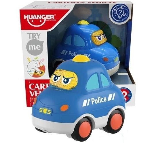 Auto policja ze światłem i dżwiękiem