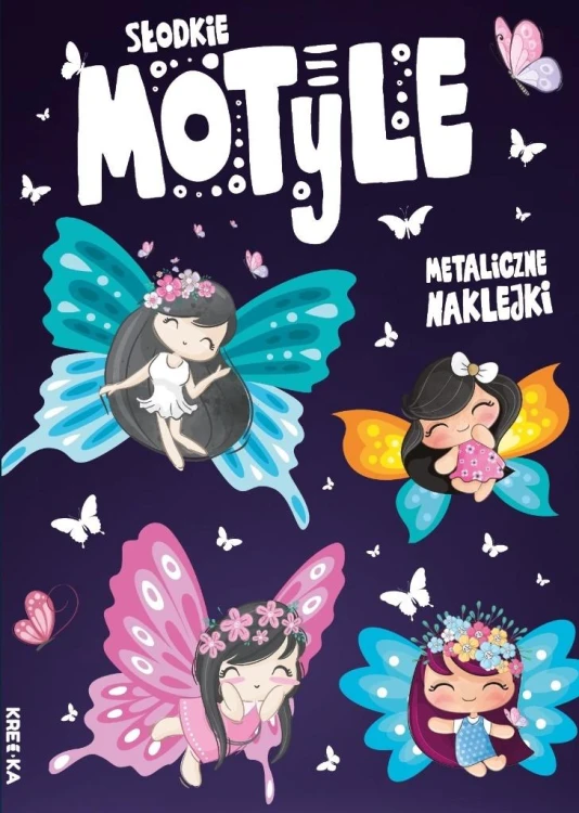 Kolorowanka z naklejkami - Słodkie motyle