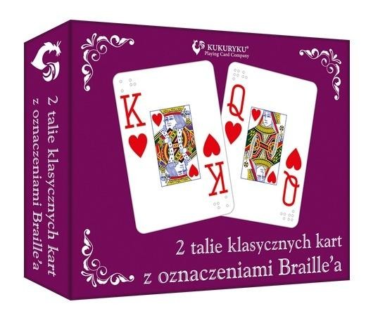Karty klasyczne ze znakami Braille'a