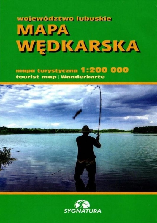 Mapa wędkarska województwa lubuskiego 1:200 000