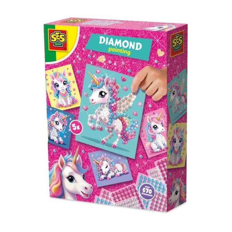 Jednorożec malowanie diamentów