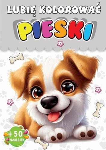 Kolorowanka Pieski + 50 naklejek