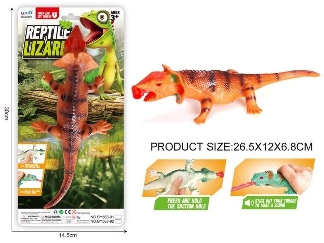 Jaszczurka z wyciąganym językiem 26cm