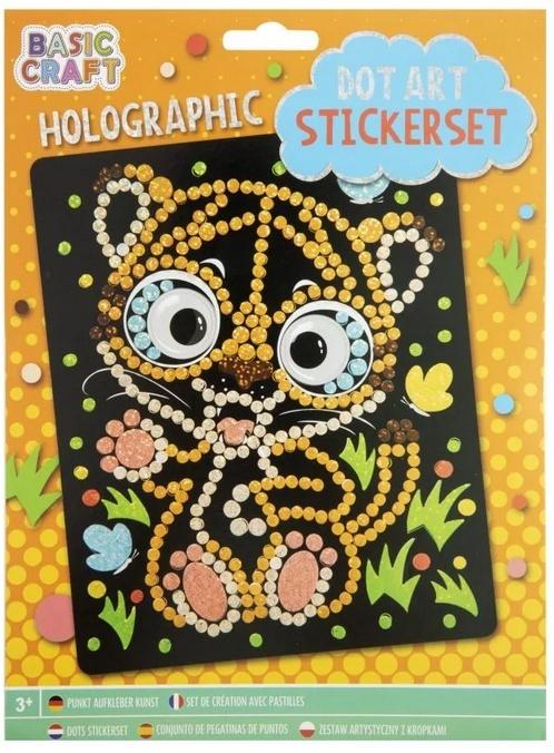 Mozaikowy obrazek holograficzny Tygrysek