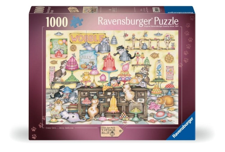Puzzle 2D: Crazy cats żelki 1000el